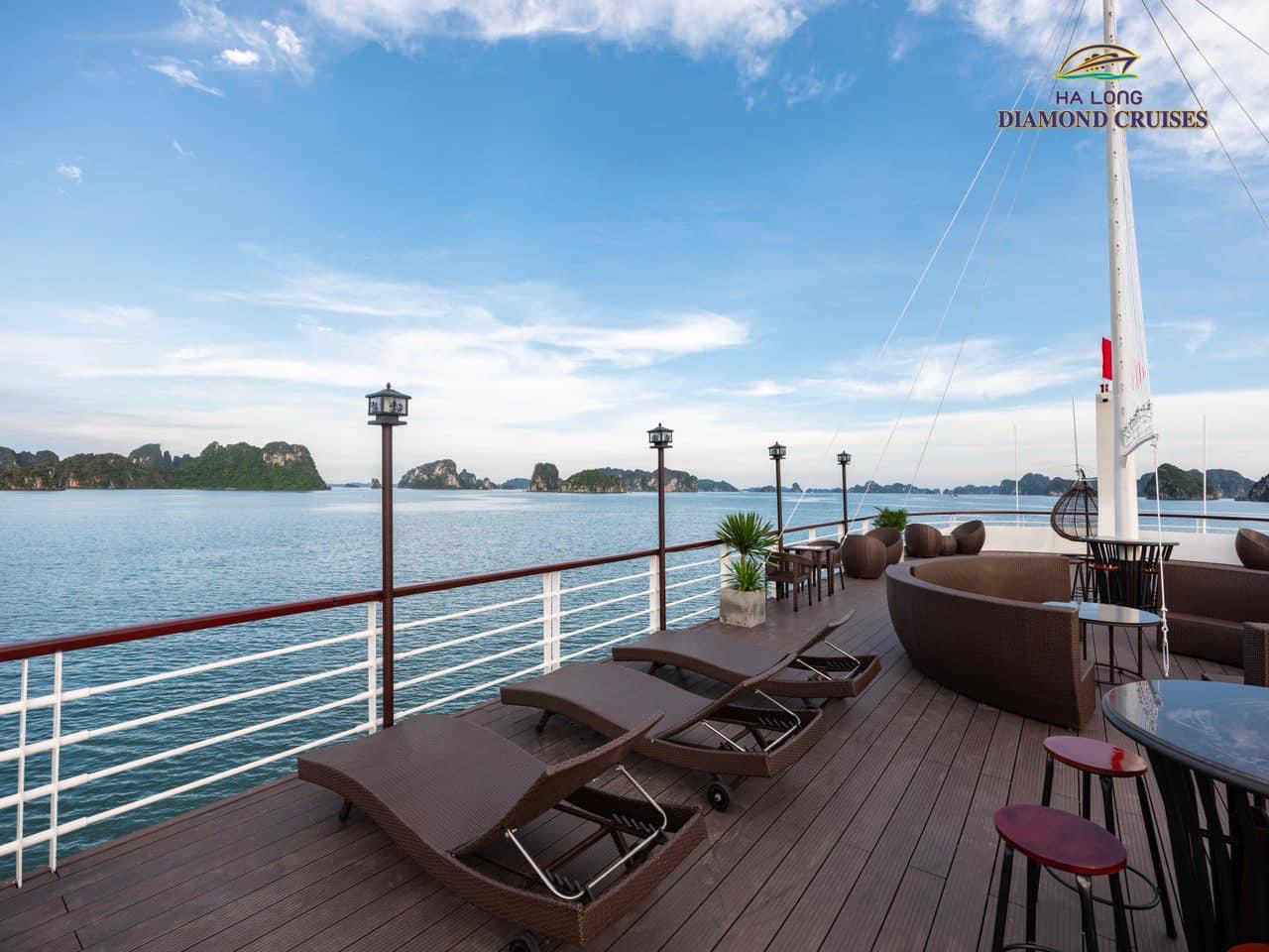 Lounger at Ha Long Diamond Cruises